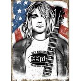 Bedeko Kurt Cobain Model Ahşap Tablo 18Cm X 27Cm