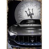 Bedeko Maserati Hediyelik Ahşap Tablo 25Cm X 35Cm