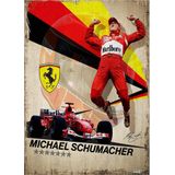Bedeko Michael Schumacher Hediyelik Ahşap Tablo