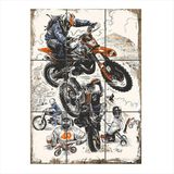 Bedeko Motosikletler Mdf 9 Parça Puzzle Tablo
