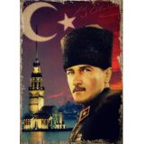 Bedeko Mustafa Kemal Atatürk Hediyelik Ahşap Tablo