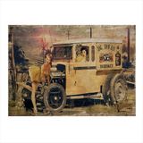 Bedeko Pin Up Kızlar Hediyelik Ahşap Tablo