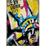 Bedeko Pop Art New York Dekoratif Mdf Tablo