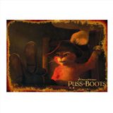 Bedeko Puss İn Boots Hediyelik Ahşap Tablo 50Cm X 70Cm