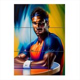 Bedeko Rafaet Nadal Tenis Temalı 9 Parça Puzzle Tablo