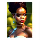 Bedeko Rihanna Temalı 9 Parça Puzzle Tablo