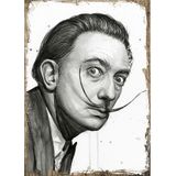 Bedeko Salvador Dali Hediyelik Ahşap Tablo