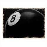Bedeko Siyah Bilardo Topu Model Mdf Tablo