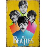 Bedeko The Beatles Hediyelik Ahşap Tablo 18Cm X 27Cm