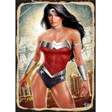 Bedeko Wonder Woman Hediyelik Ahşap Tablo