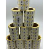 Beden Etiketi 20 mm Yuvarlak Baskılı (6XL)1000 Li Sarım