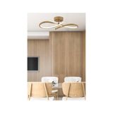 Bedgasm Modern Eskıtme Gold Kasa Ledli Avize - Eskitme