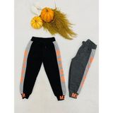 Bedi Baby Erkek Bebek Gri Siyah 2'li Eşofman Alt 1/2/3/4 Yaş - 3 Yaş - Füme - Siyah