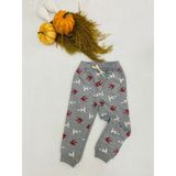 Bedi Baby Kız Bebek Kuş Desenli Eşofman Altı 1/2/3/4 - 3 - 4 Yaş - Açık Gri