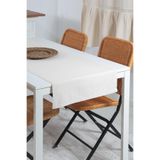 Bedinn Naturel Düz Pamuk Keten Otantik 40x110 cm Runner