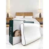 Bedline Visco Çift Boyun Destekli Double Comfort Yastık 38*54*12*13 cm - Beyaz - 38 x 55 cm