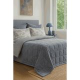 Bedline Wellsoft Kapitone Yatak Örtüsü Seti Çift Kişilik Soria Mavi - 200 x 220 cm