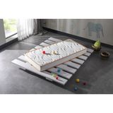 BEDPARK Antibakteriyel Pamuklu Bebek Yatağı Bed-19 | Süngerli, Nefes Alabilir, Beyaz Yumuşak Yüzey 80 x 180 cm
