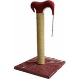 Bedspet İnce Kedi Tırmalama Tahtası 50 Cm Bordo