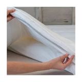 Bedy Guard Sıvı Geçirmez Tek Kişilik Yorgan Alezi Pamuk Kumaş Kaz Tüyü Geçirmez Koruyucu - 200 x 220 cm - Beyaz