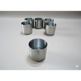 Bee Candle Home 6’lı Bioethanol Yakıt Haznesi Paslanmaz Metal Masaüstü Şömine Yakıt Haznesi Ateş Çukuru Maçası - 6 cm x 5,5 cm