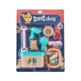 Bee Games 9 Parça Mini Pet Dog Oyuncak Set Mini Köpek Bakım Seti Oyuncak
