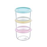 Bee Home 3’Lü Mini Yuvarlak Saklama Kabı (3X175ml)