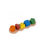 Bee Smart Ahşap Oyuncak Geometrik Bul Tak Karışık Renkli, T7L34569625N1-STD-S