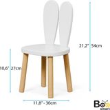 Bee Smart Çocuk Sandalyesi, Montessori Tekli Sandalye - Natural - Beyaz