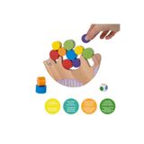Bee Smart Kedi Denge Oyunu, Eğitici Çocuk Oyuncağı, Ahşap Figür, 12 Silindir