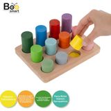 Bee Smart Renkli Silindir Yerleştirme Eğitici Silindir Montessori Oyuncakları