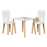 Bee Smart Safir Meşe Çocuk Masa ve 2 Sandalye Set