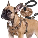 Beebiepet Orta Köpekler için Ağır Hizmet Taktik Köpek Koşum, Çekmez Ayarlanabilir Evcil Hayvan Koşum Yansıtıcı Servis Eğitimi Kolay Kontrol Evcil Hayvan Yeleği Askeri K9 Çalışma Köpek Koşumları-