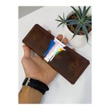 BeeBlack %100 Hakiki Deri CLARK Model Erkek Cüzdan - Mıknatıslı Şık Minimalist Cüzdan