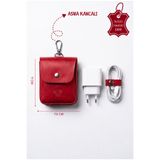 BeeBlack Hakiki Deri Mini Kupe Organizer Kılıf - Şarj Aleti , Kulaklık Ve Küçük Aksesuarlar Taşıma Kılıfı