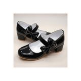 Beebron ABIAYK2401 Siyah Rugan Glossy Series Ortopedik Kız Çocuk Topuklu Ayakkabı