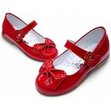 Beebron Ortopedik Kız Babet Bebek Balerin Ayakkabısı Glossy Series Yf2502 Rugan Kırmızı 21