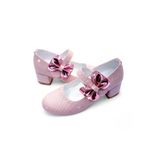 Beebron Ortopedik Topuklu Abiye Kız Çocuk Ayakkabı Shining Series Abiayk2401 Simli Pembe 32