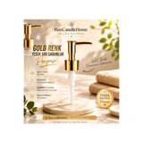 BeeCandleHome Premium Gold Sıvı Sabunluk Pompası | Dispenser, Şampuan, Duş Jeli ve Losyon Şişeleri İçin Yedek Başlık | Krom Kaplama 1 Adet (28mm)