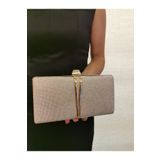 BEEGİ CONCEPT KADIN BİG ALTIN ABİYE CLUTCH GECE ZİNCİRLİ DÜĞÜN ÇANTASI