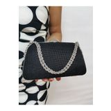 BEEGİ CONCEPT KADIN BİG TAŞLI SİYAH ABİYE CLUTCH GECE ZİNCİRLİ DÜĞÜN ÇANTASI