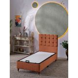 Beehanem Bengü 90X190 Tek Kişilik (Baza+Başlık) 2 Li Set (Babyface Kiremit)