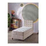 Beehanem Bengü 90X190 Tek Kişilik (Baza+Başlık+Yatak) 3 Lü Set (Jeryykrem)
