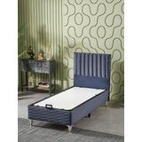 Beehanem Ezgi 90X190 Tek Kişilik (Baza+Başlık) 2 Li Set (Babyface İndigo)