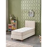 Beehanem Ezgi 90X190 Tek Kişilik (Baza+Başlık+Yatak) 3 Lü Set (Babyface Krem)