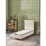 Beehanem Simge 90X190 Tek Kişilik (Baza+Başlık) 2 Li Set (Babyface Krem)