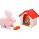 Beei 1004250 Sun-Rst-Pff-Peluş Sevimli Tavşan Hareketli Sesli Kulubeli - 1 Adet