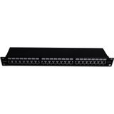 Beek 19" 1U 24 port CAT6A STP Patch Panel, LSA/IDC 90 derece punch ISO11801 Class Ea<br>B