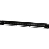 Beek 24 Port Modüler Boş Patch Panel, Zırhlı/Ekranlı (Shielded), Arkadan Kablo Düzenleyicisi ile bir