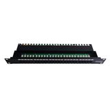 Beek 25 port CAT 3 ISDN Patch Panel, zırhsız, 8P4C, LSA, 1U, kabinete monte edilebilirBeek CAT 3 ISDN Patch Panel, unshielded, 25-port RJ45, 8P4C, LSA, 1U, rack mount